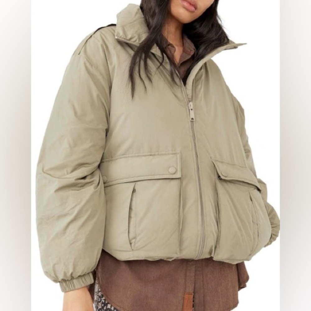 Free People Duvet Bomber XS Sage